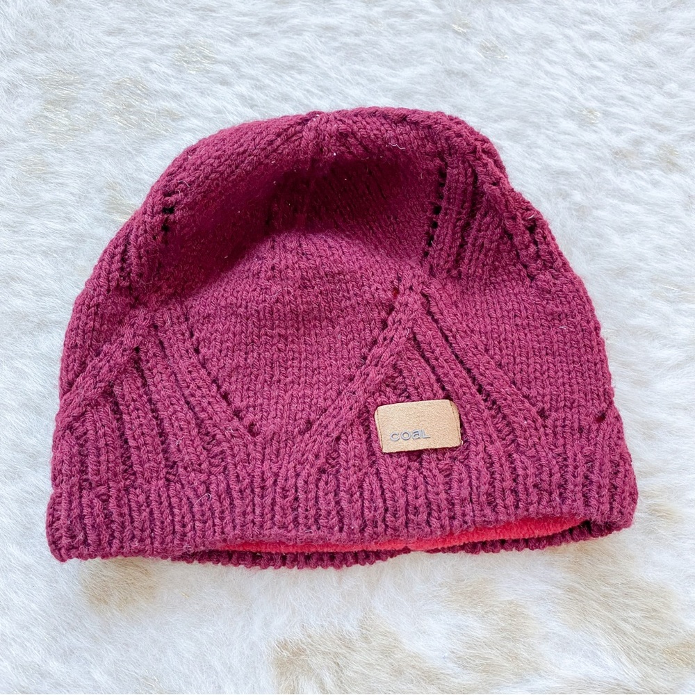 Coal Wool Beanie with Fleece Lining